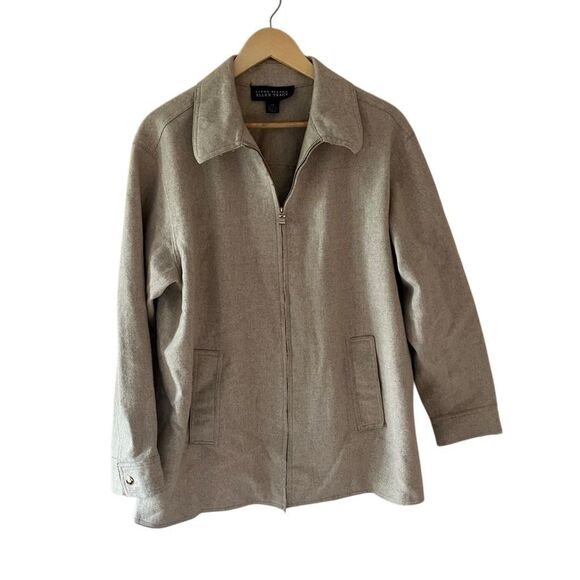 Linda Allard x Ellen Tracy pure wool full zip women’s jacket size 14 - Picture 2 of 6